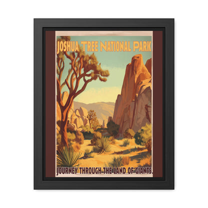 Joshua Tree National Park Framed Poster — Vintage Travel Wall Art_M