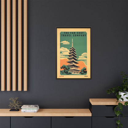 Japan Pagoda Vintage Poster | Museum-Quality Fine Art Print