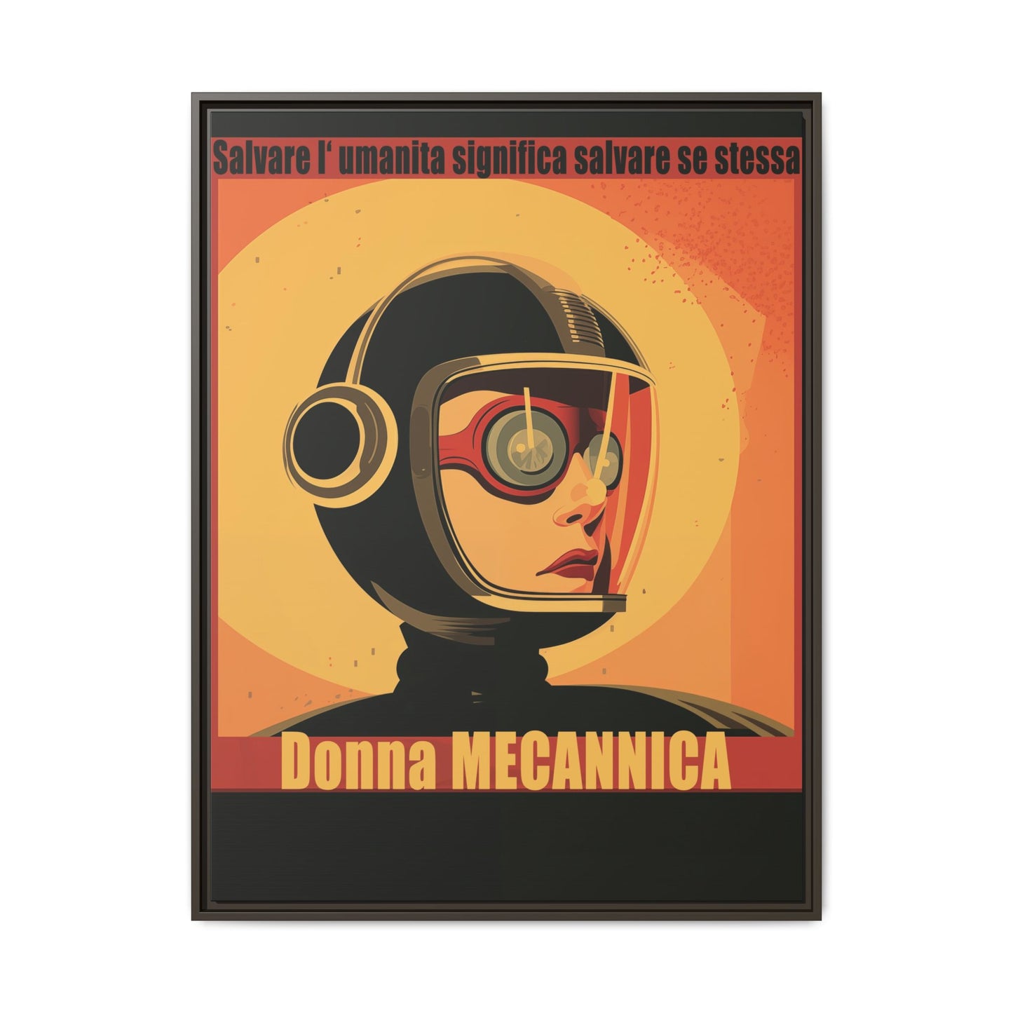 Donna Meccanica Retro Sci-Fi Vintage Poster | Museum-Quality Fine Art Print