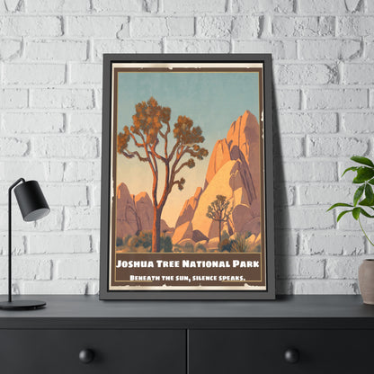 Framed Poster — Joshua Tree National Park Vintage Travel Art