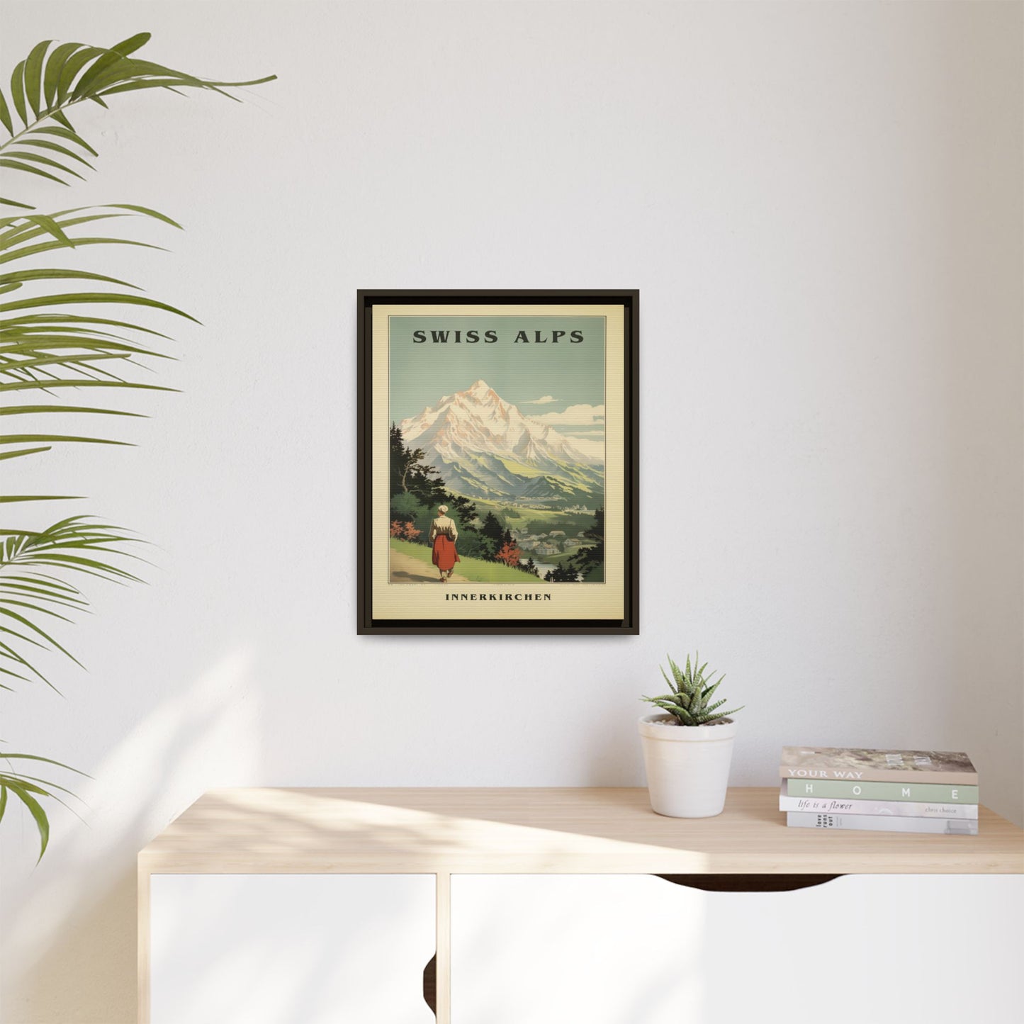 Swiss Alps Vintage Travel Poster | Fine Art Print
