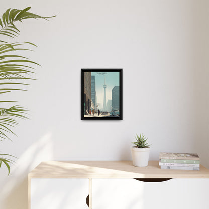Toronto CN Tower Vintage Travel Poster | Museum-Quality Fine Art Print
