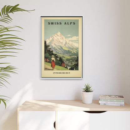 Swiss Alps Vintage Travel Poster | Fine Art Print