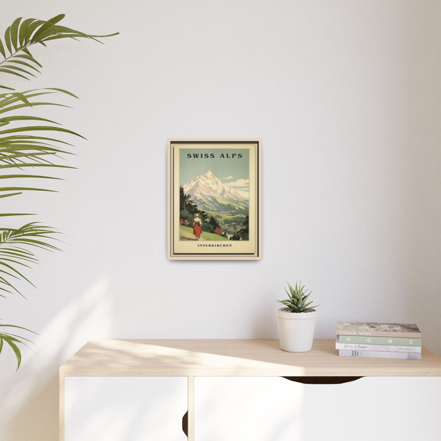 Swiss Alps Vintage Travel Poster | Fine Art Print