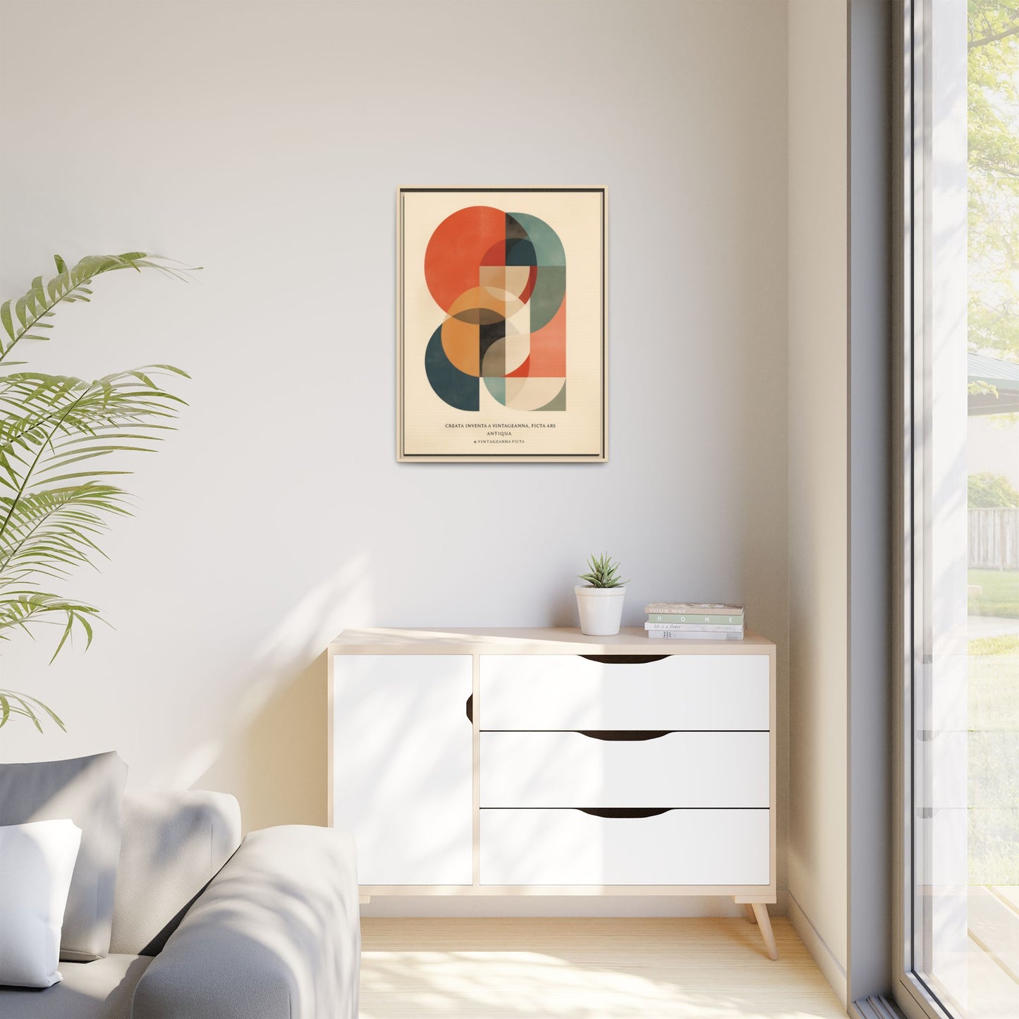 Abstract Geometric Art Print Vintage Poster | Museum-Quality Fine Art Print