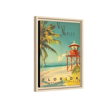Naples Florida Vintage Beach Poster | Museum-Quality Fine Art Print