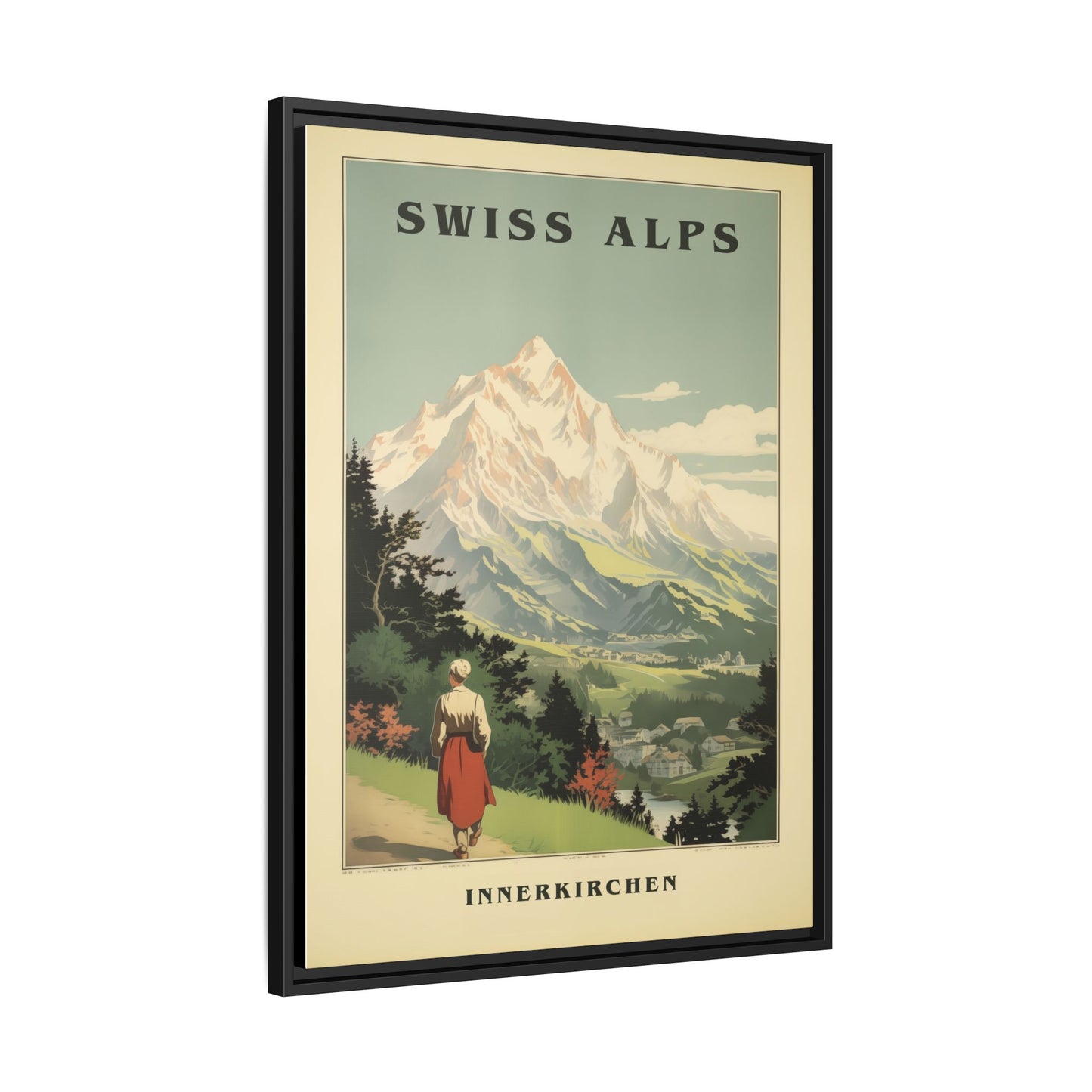 Swiss Alps Vintage Travel Poster | Fine Art Print