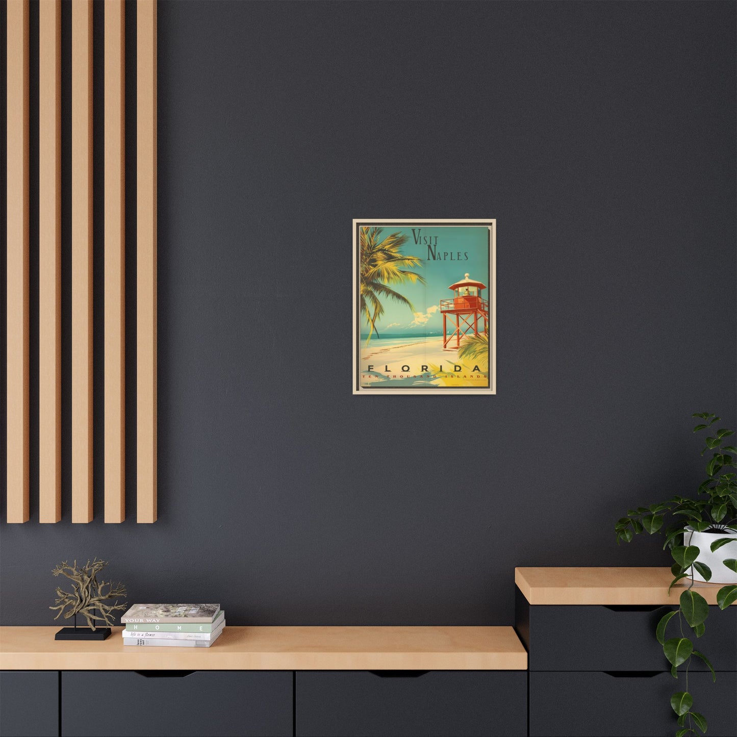 Naples Florida Vintage Beach Poster | Museum-Quality Fine Art Print