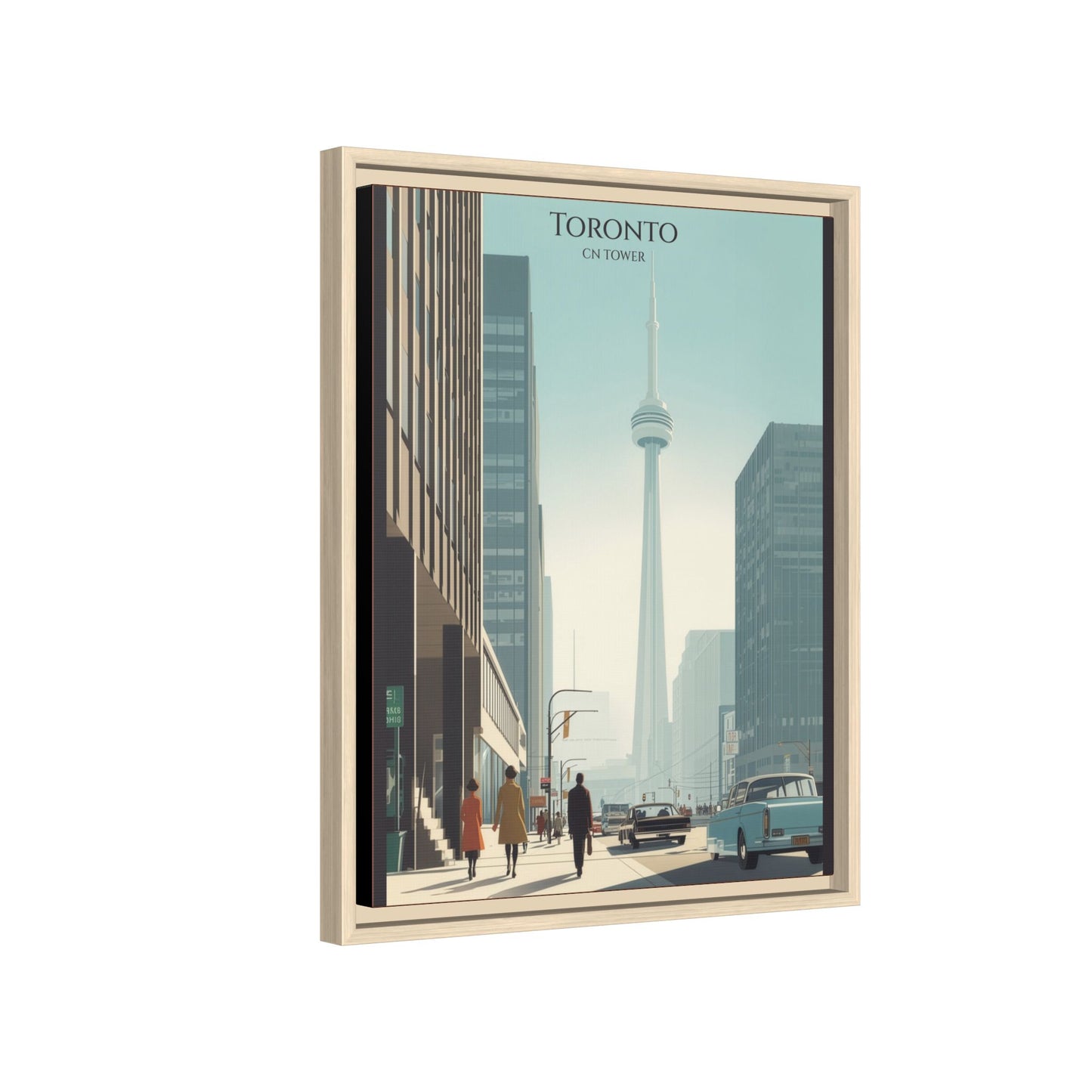 Toronto CN Tower Vintage Travel Poster | Museum-Quality Fine Art Print