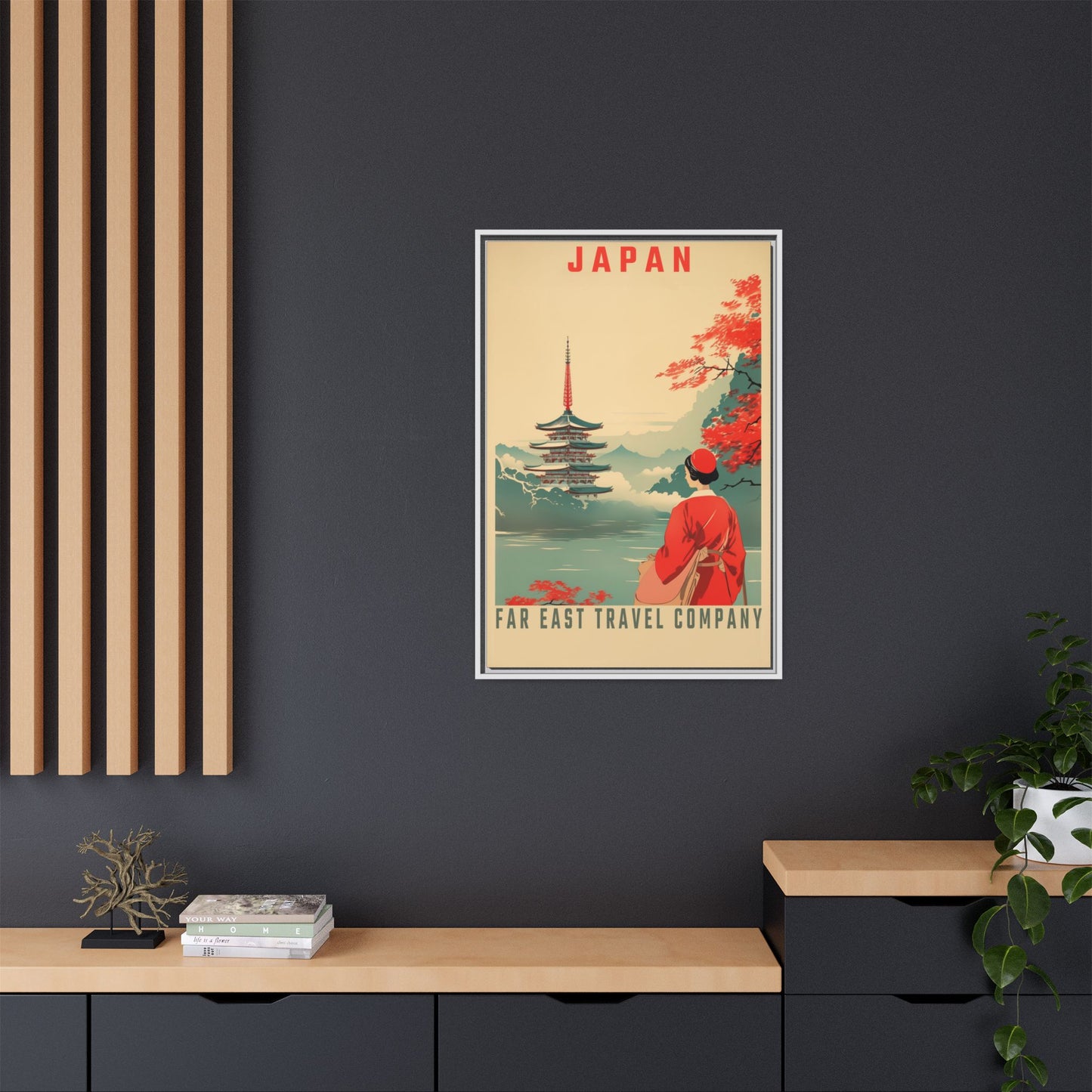 Japan Far East Travel Company Vintage Poster | Museum-Quality Fine Art Print