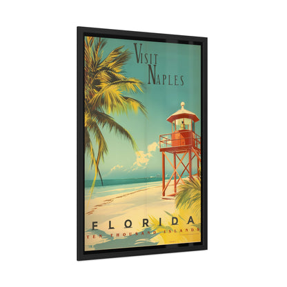 "Visit Naples - Ten Thousand Islands Vintage Florida Framed Poster" Visit Naples Florida, Framed Posters