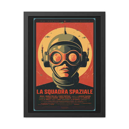 Retro Sci-Fi Framed Poster | Vintage Space Art Print | Home Décor Gift for Collectors, Art Lovers & Movie Fans | Futuristic Wall Art by Vintageanna