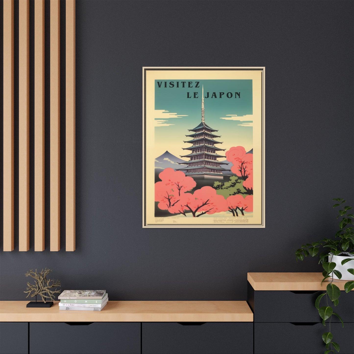 Visitez le Japon Japanese Travel Vintage Poster | Museum-Quality Fine Art Print