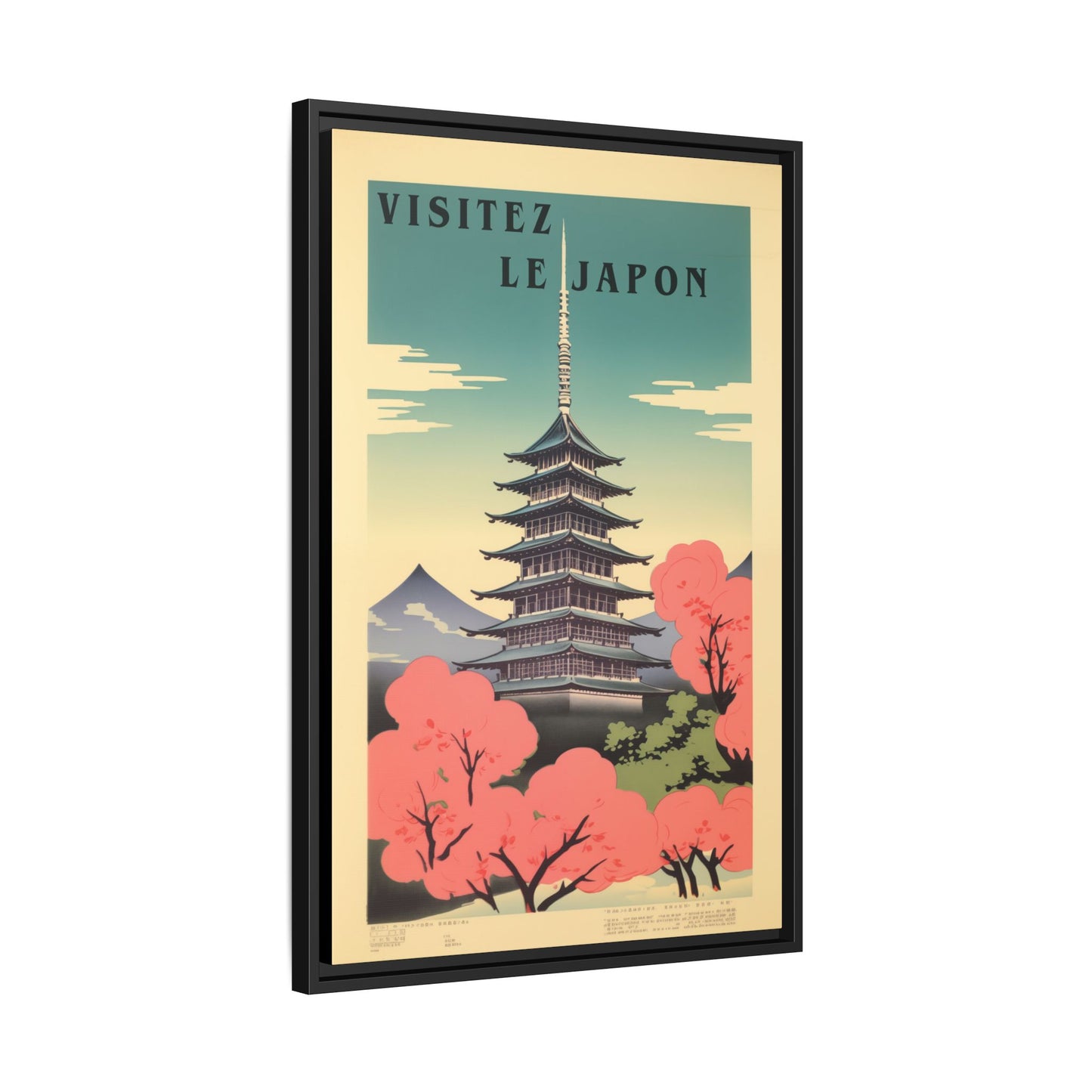 Visitez le Japon Japanese Travel Vintage Poster | Museum-Quality Fine Art Print