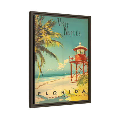 Naples Florida Vintage Beach Poster | Museum-Quality Fine Art Print