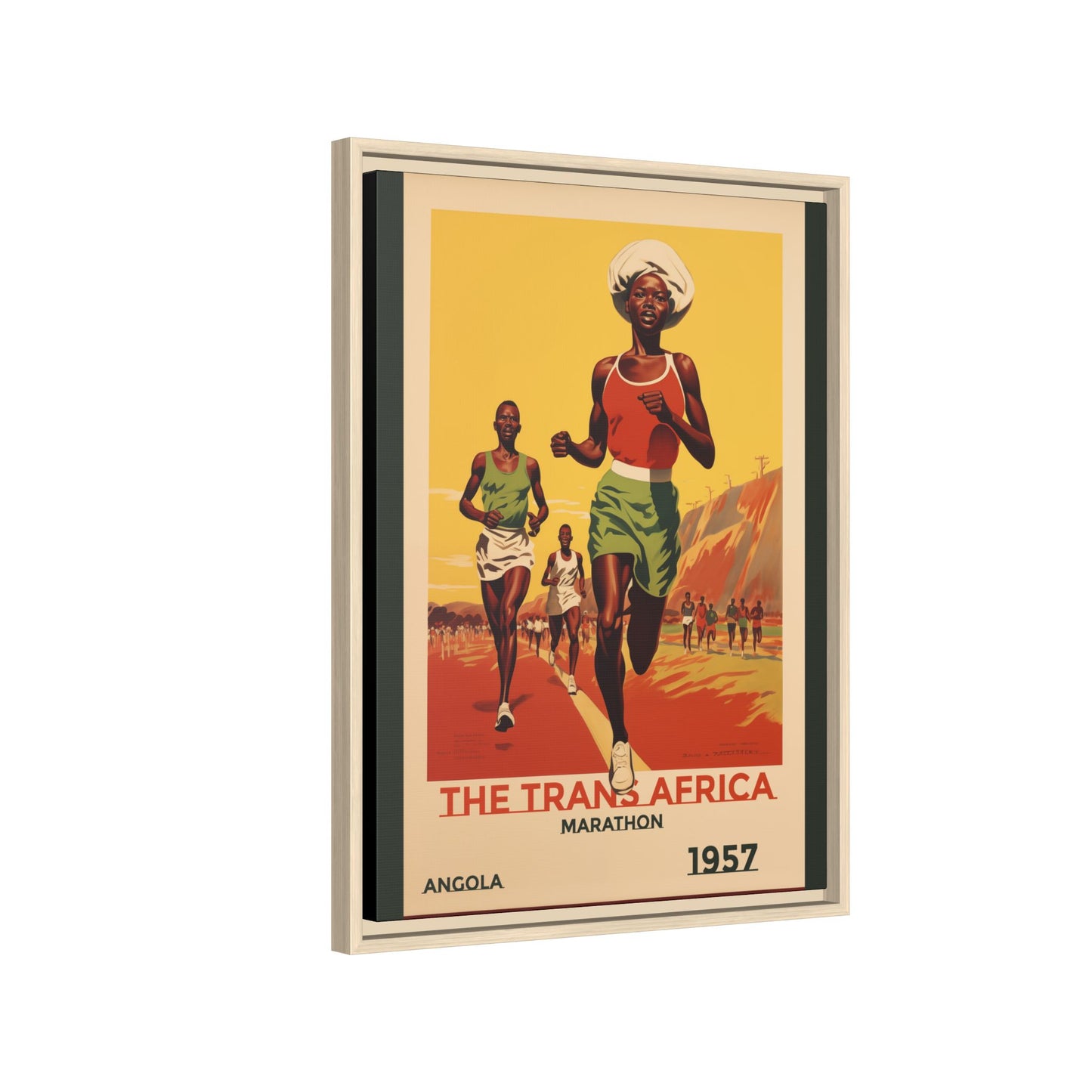 Trans-Africa Marathon 1957 Vintage Poster | Fine Art Print