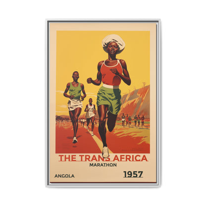 Trans-Africa Marathon 1957 Vintage Poster | Fine Art Print