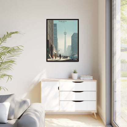 Toronto CN Tower Vintage Travel Poster | Museum-Quality Fine Art Print