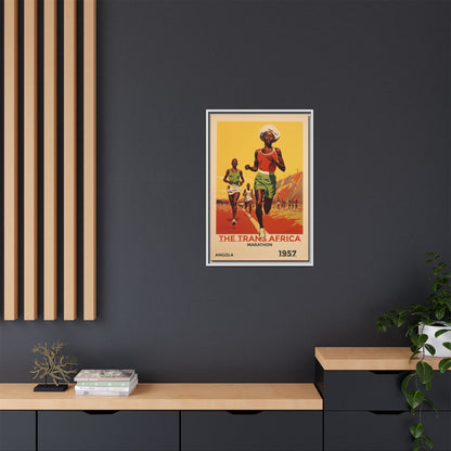 Trans-Africa Marathon 1957 Vintage Poster | Fine Art Print