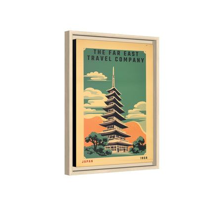 Japan Pagoda Vintage Poster | Museum-Quality Fine Art Print