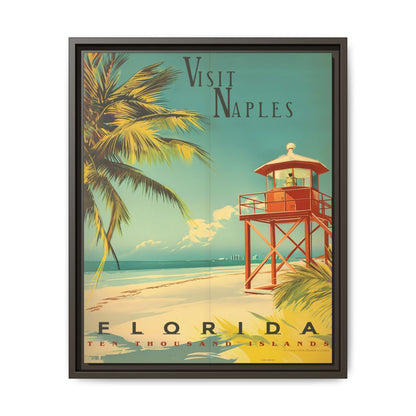 Naples Florida Vintage Beach Poster | Museum-Quality Fine Art Print