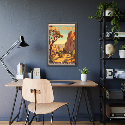 Framed Poster — Joshua Tree National Park Vintage Travel Print