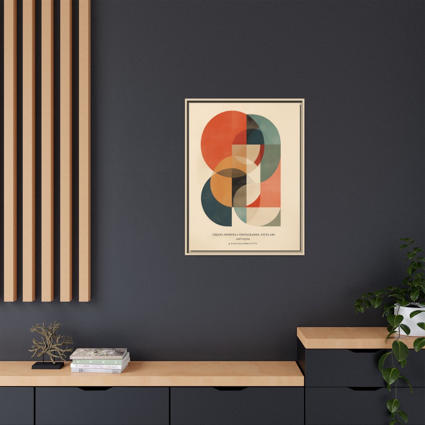 Abstract Geometric Art Print Vintage Poster | Museum-Quality Fine Art Print