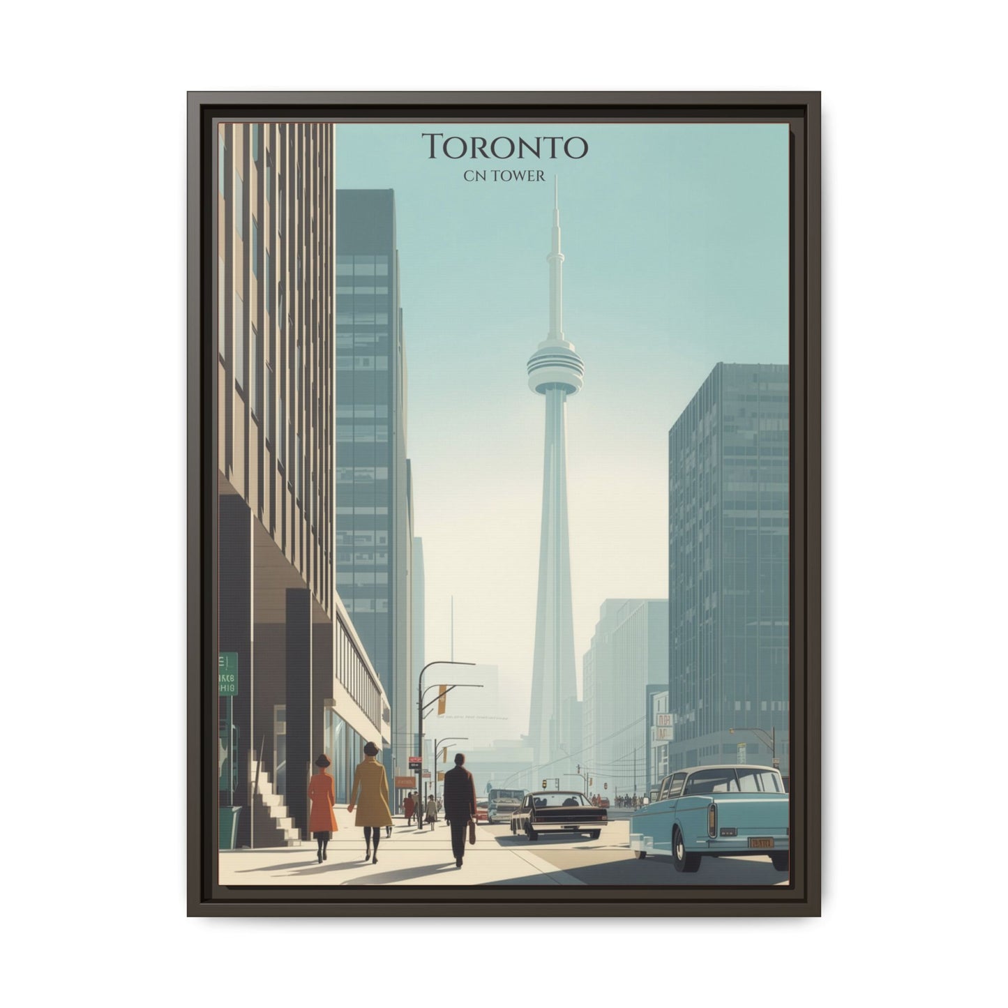 Toronto CN Tower Vintage Travel Poster | Museum-Quality Fine Art Print