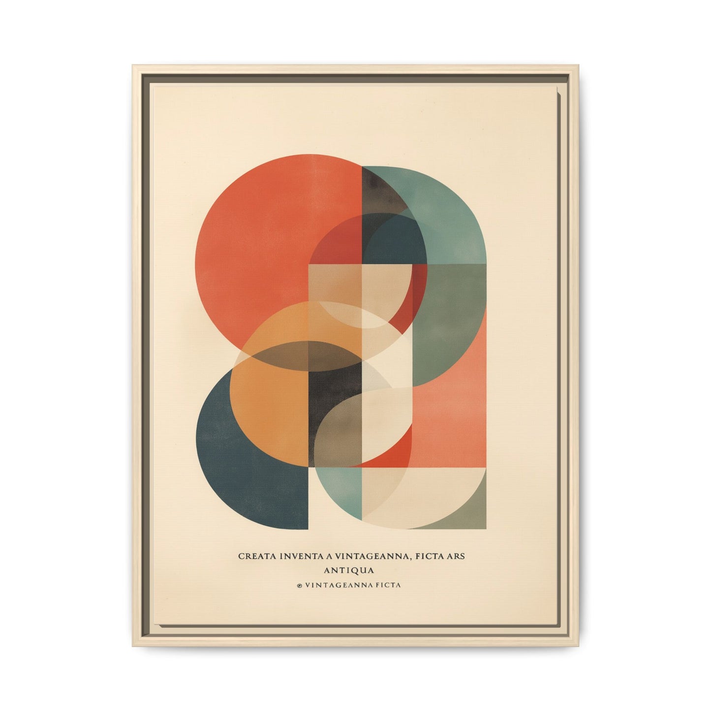 Abstract Geometric Art Print Vintage Poster | Museum-Quality Fine Art Print