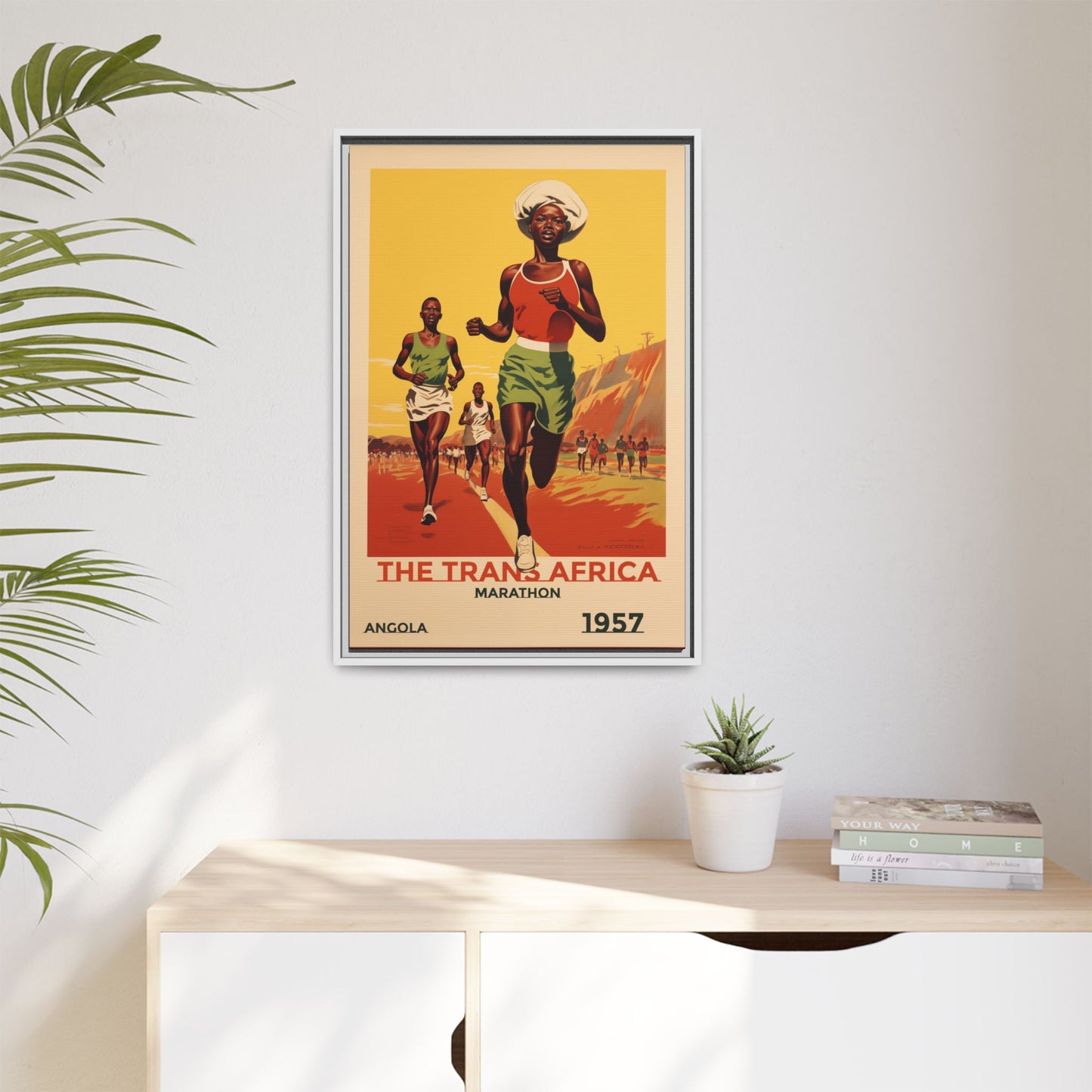 Trans-Africa Marathon 1957 Vintage Poster | Fine Art Print