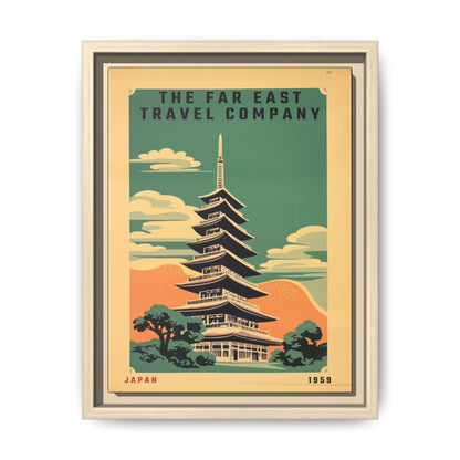 Japan Pagoda Vintage Poster | Museum-Quality Fine Art Print