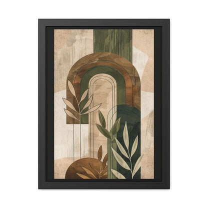 Boho Framed Poster | Earthy Abstract Wall Art Print, Modern Bohemian Décor & Gift for Nature Lovers