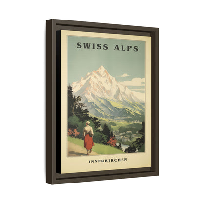 Swiss Alps Vintage Travel Poster | Fine Art Print