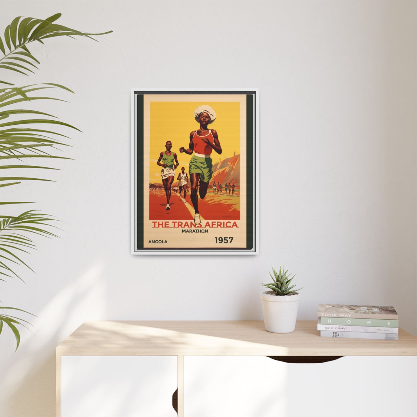 Trans-Africa Marathon 1957 Vintage Poster | Fine Art Print