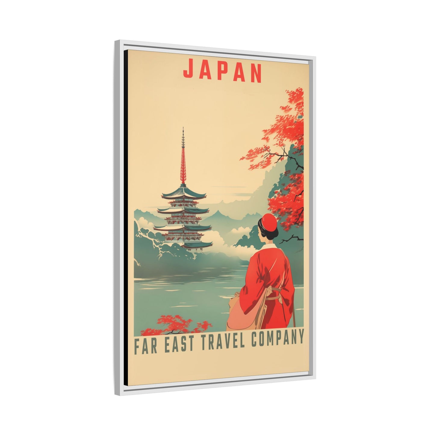 Japan Far East Travel Company Vintage Poster | Museum-Quality Fine Art Print