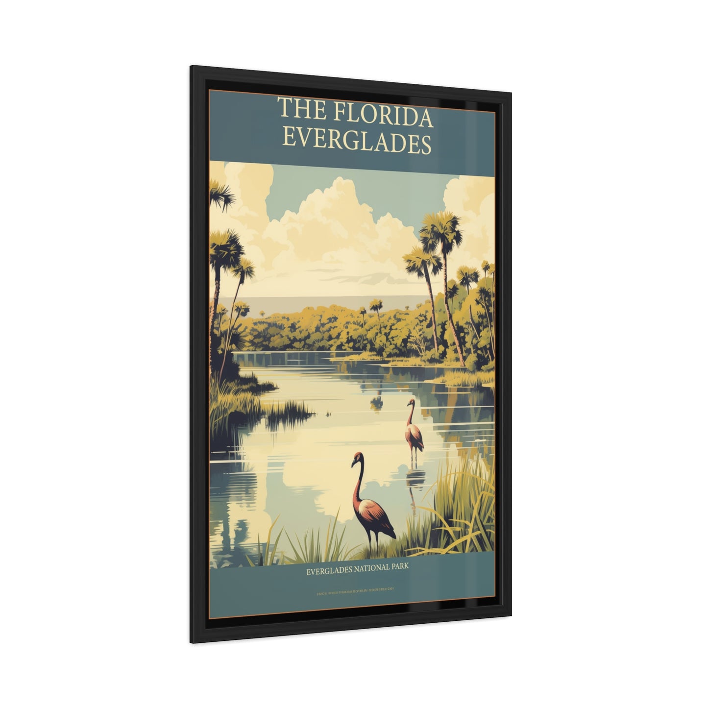 "The Florida Everglades - Vintage National Park Framed Poster"