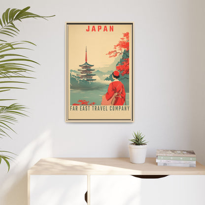 Japan Far East Travel Company Vintage Poster | Museum-Quality Fine Art Print