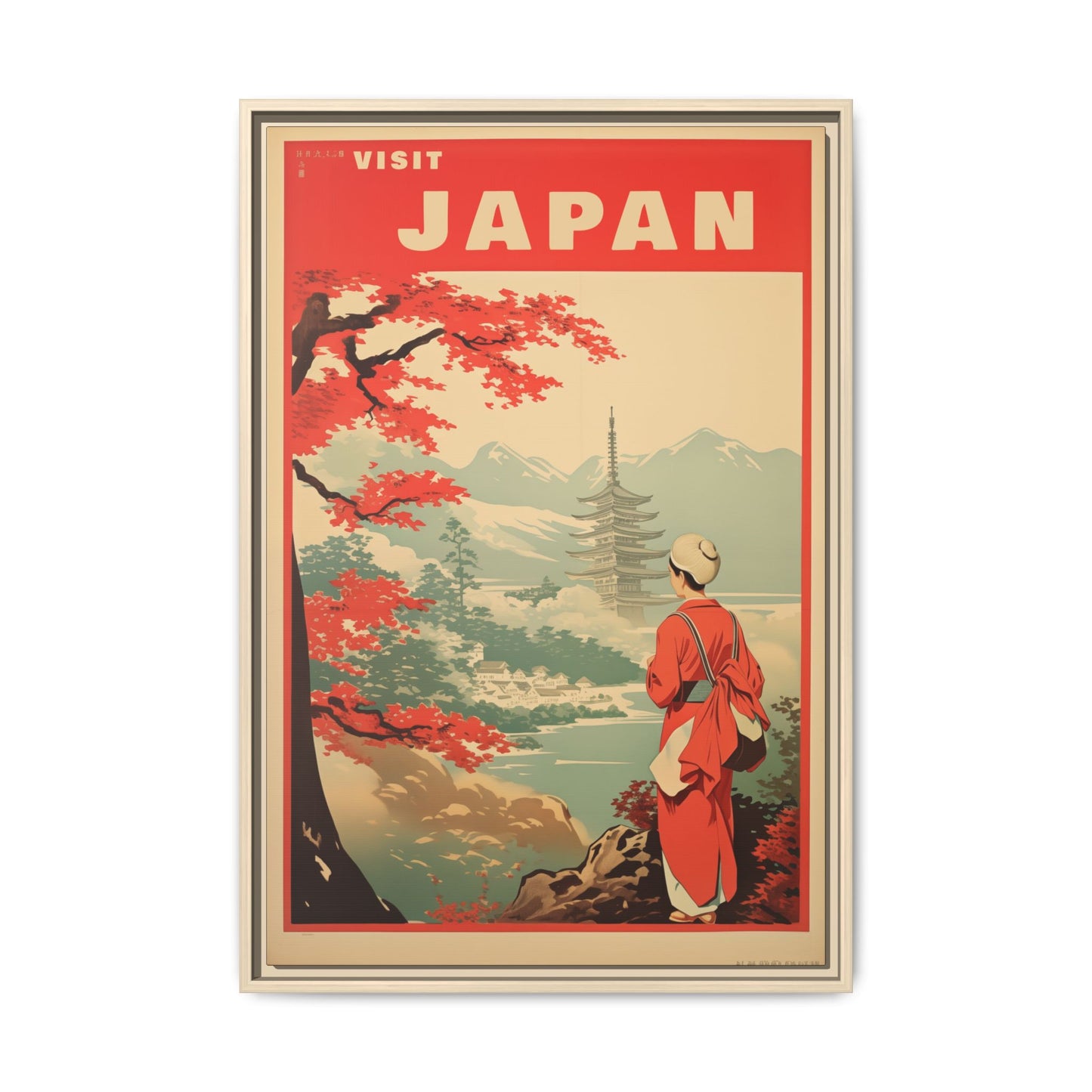Visit Japan Vintage Poster | Museum-Quality Fine Art Print