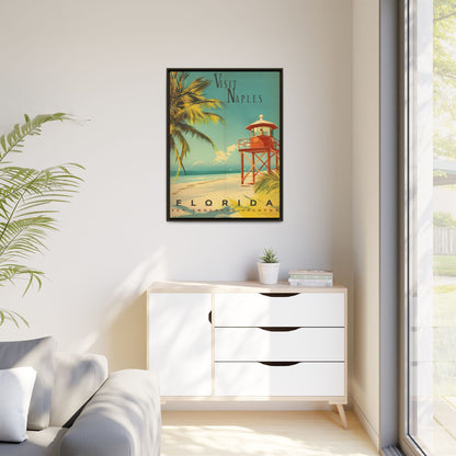 Naples Florida Vintage Beach Poster | Museum-Quality Fine Art Print