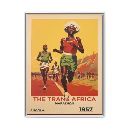 Trans-Africa Marathon 1957 Vintage Poster | Fine Art Print