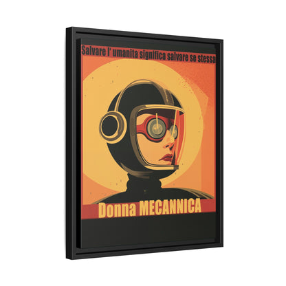 Donna Meccanica Retro Sci-Fi Vintage Poster | Museum-Quality Fine Art Print