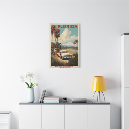 Florida Wetlands St. Johns River Vintage Canvas | Stretched Canvas