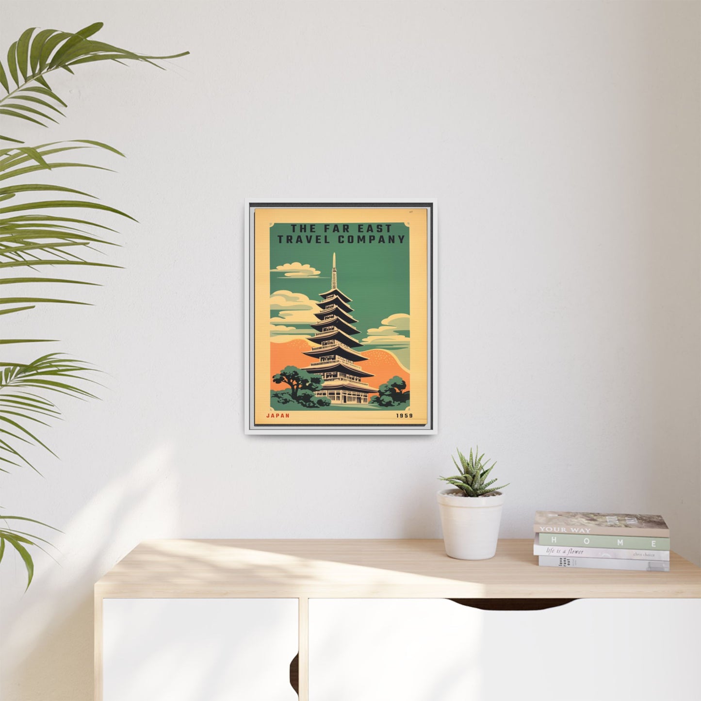 Japan Pagoda Vintage Poster | Museum-Quality Fine Art Print