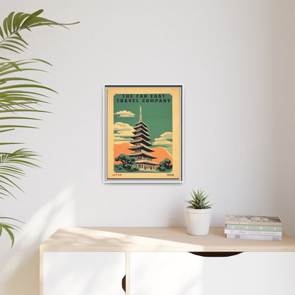 Japan Pagoda Vintage Poster | Museum-Quality Fine Art Print