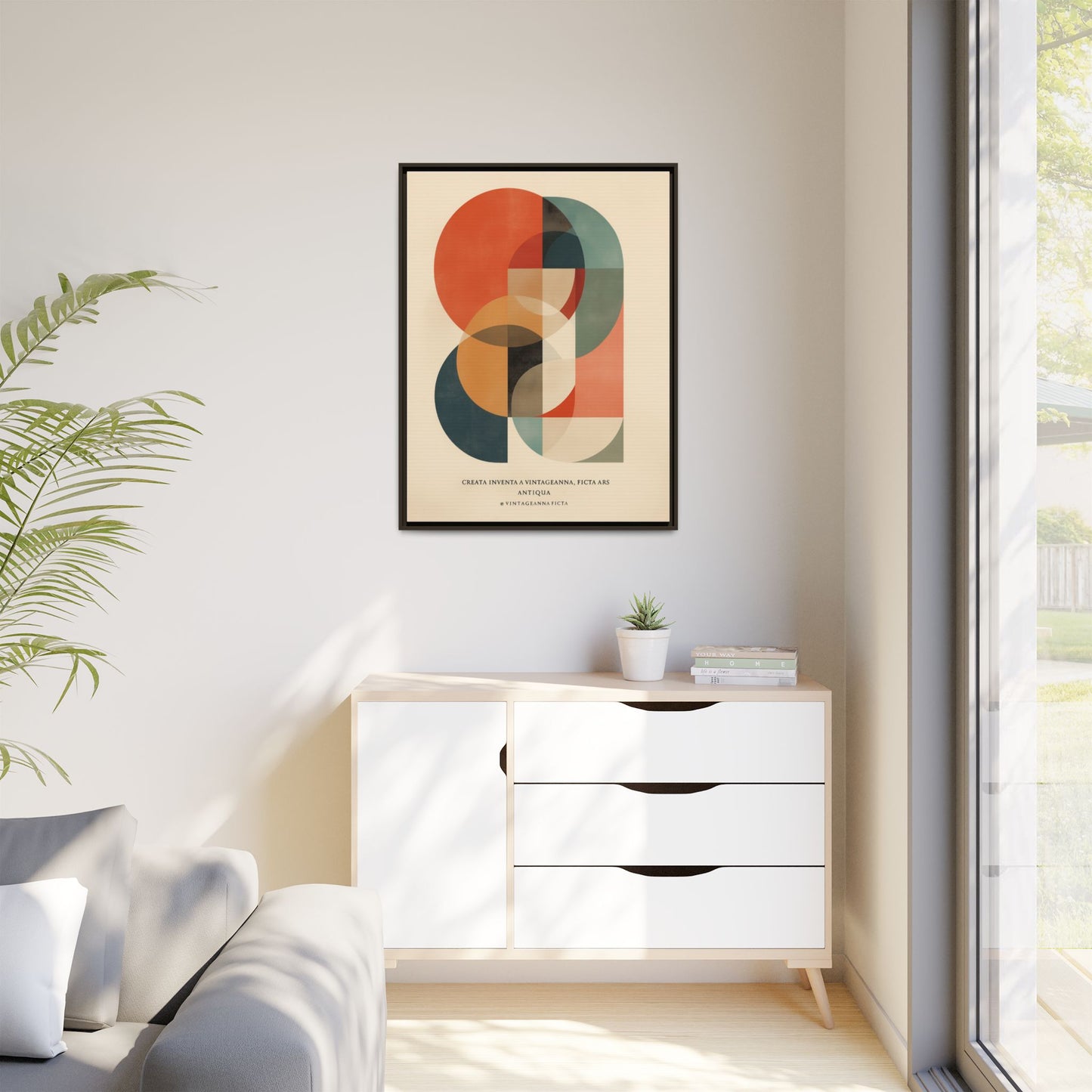 Abstract Geometric Art Print Vintage Poster | Museum-Quality Fine Art Print