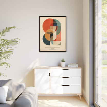 Abstract Geometric Art Print Vintage Poster | Museum-Quality Fine Art Print