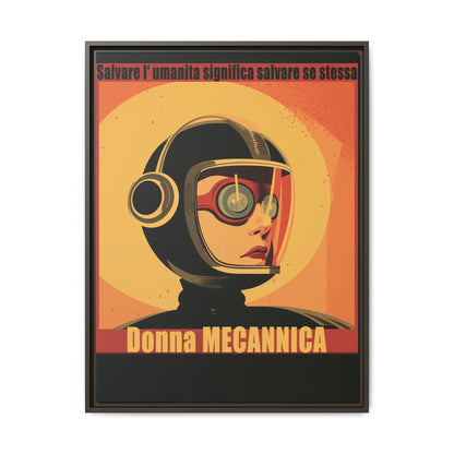 Donna Meccanica Retro Sci-Fi Vintage Poster | Museum-Quality Fine Art Print