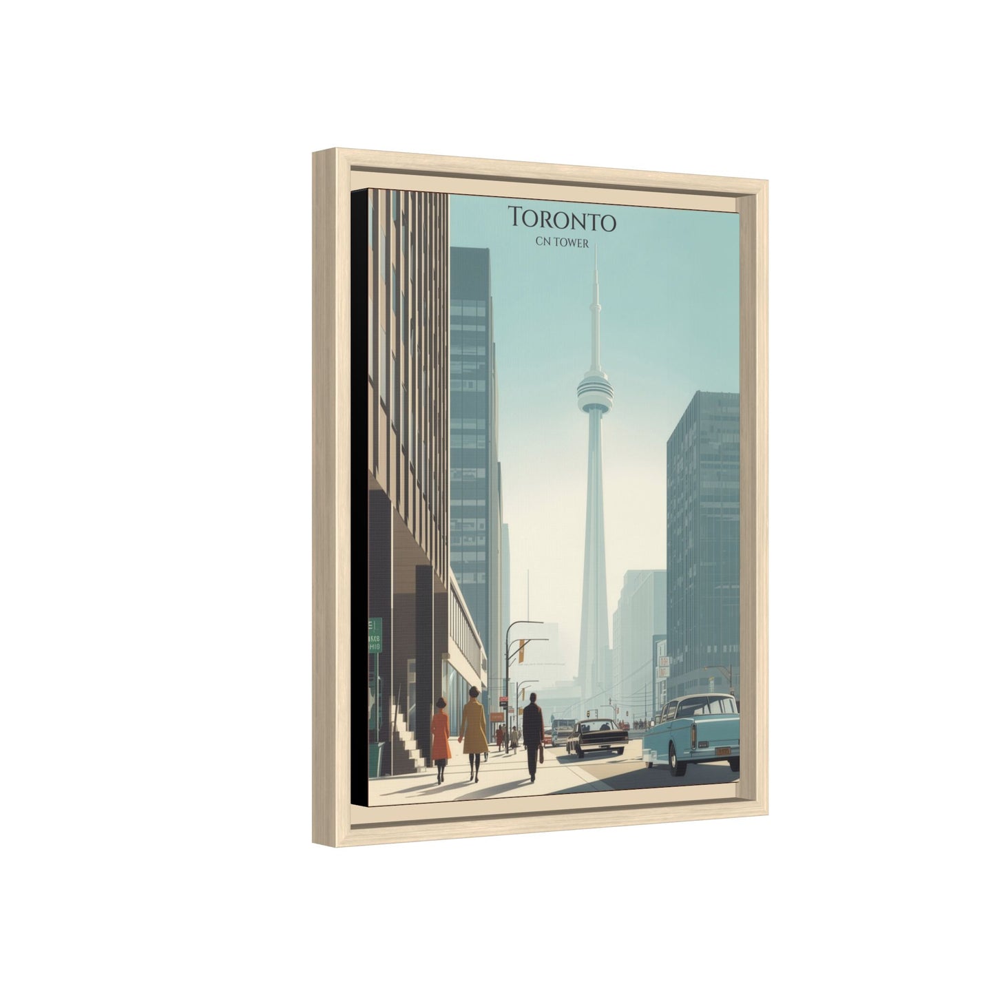 Toronto CN Tower Vintage Travel Poster | Museum-Quality Fine Art Print