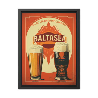 Vintage Beer Poster - Baltasea Brewing Company Art Print Framed Posters