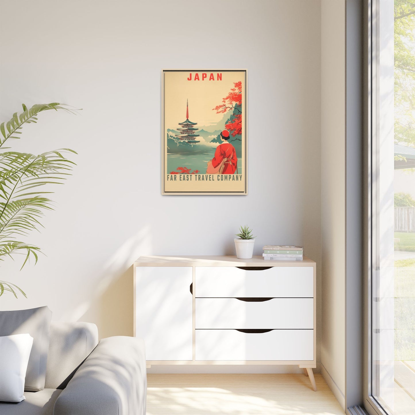 Japan Far East Travel Company Vintage Poster | Museum-Quality Fine Art Print
